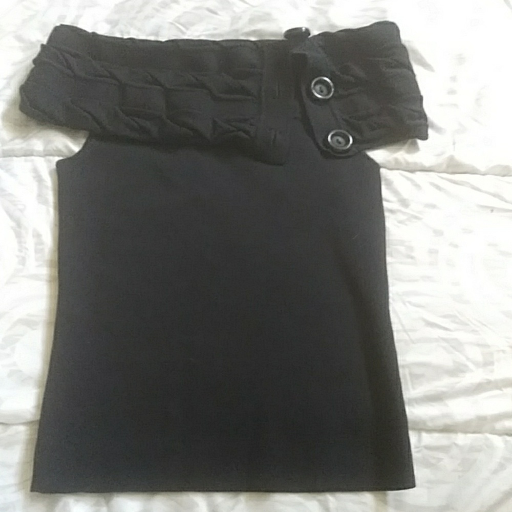 Dana Buchman Black top no sleeves